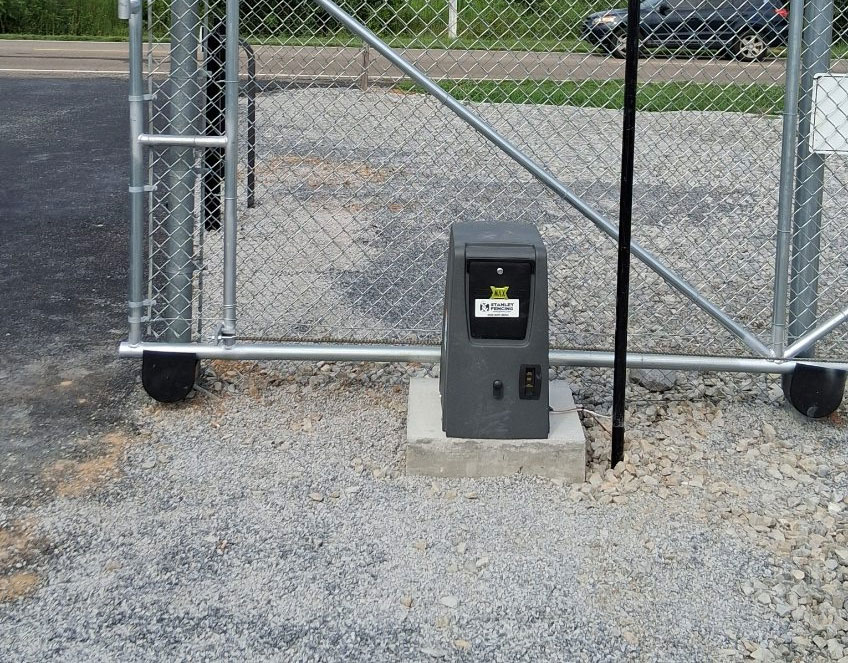 Gate Operator Next To Fence Gate Operator Next To Fence